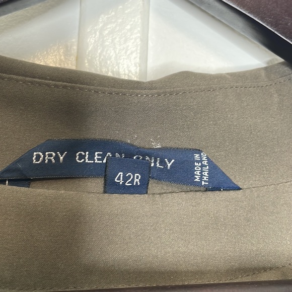 Men's Vintage Ralph Lauren double breasted trench coat brown EUC size 42R - Picture 7 of 16